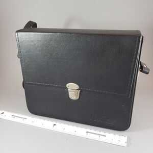 Vintage Vivitar Hard Case 9"x8"x2.5" Lined with Red Corduroy with Clasp